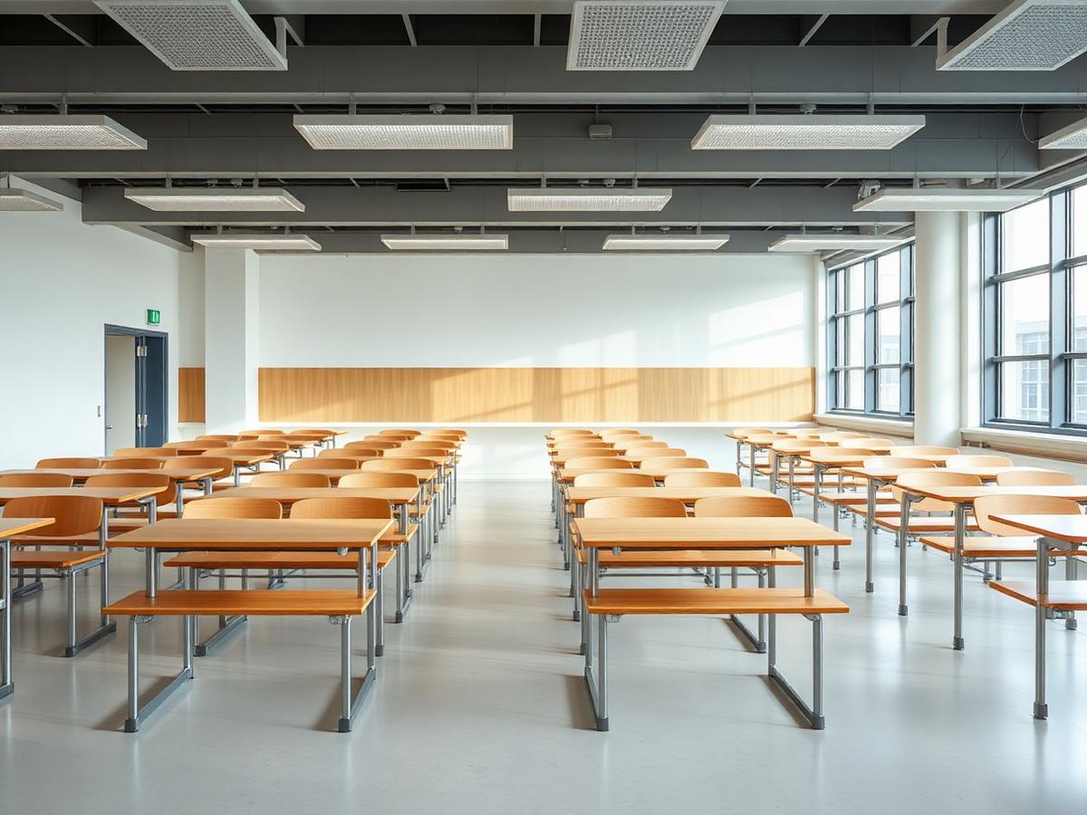 Classroom desks, benches and lecture hall seating for educational institutions